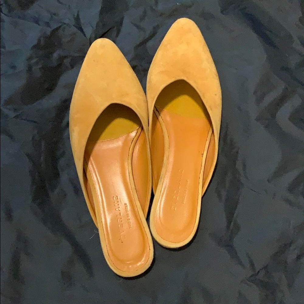 Everlane Mustard Mules